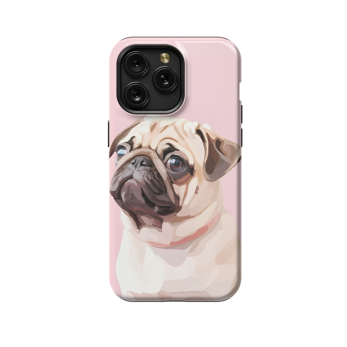 Portrait Dog Pug Phone Case iPhone Samsung Pixel & More 190 - Image 1