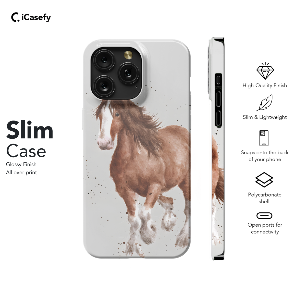 Portrait Horse Phone Case iPhone Samsung Pixel & More 400 - Image 6