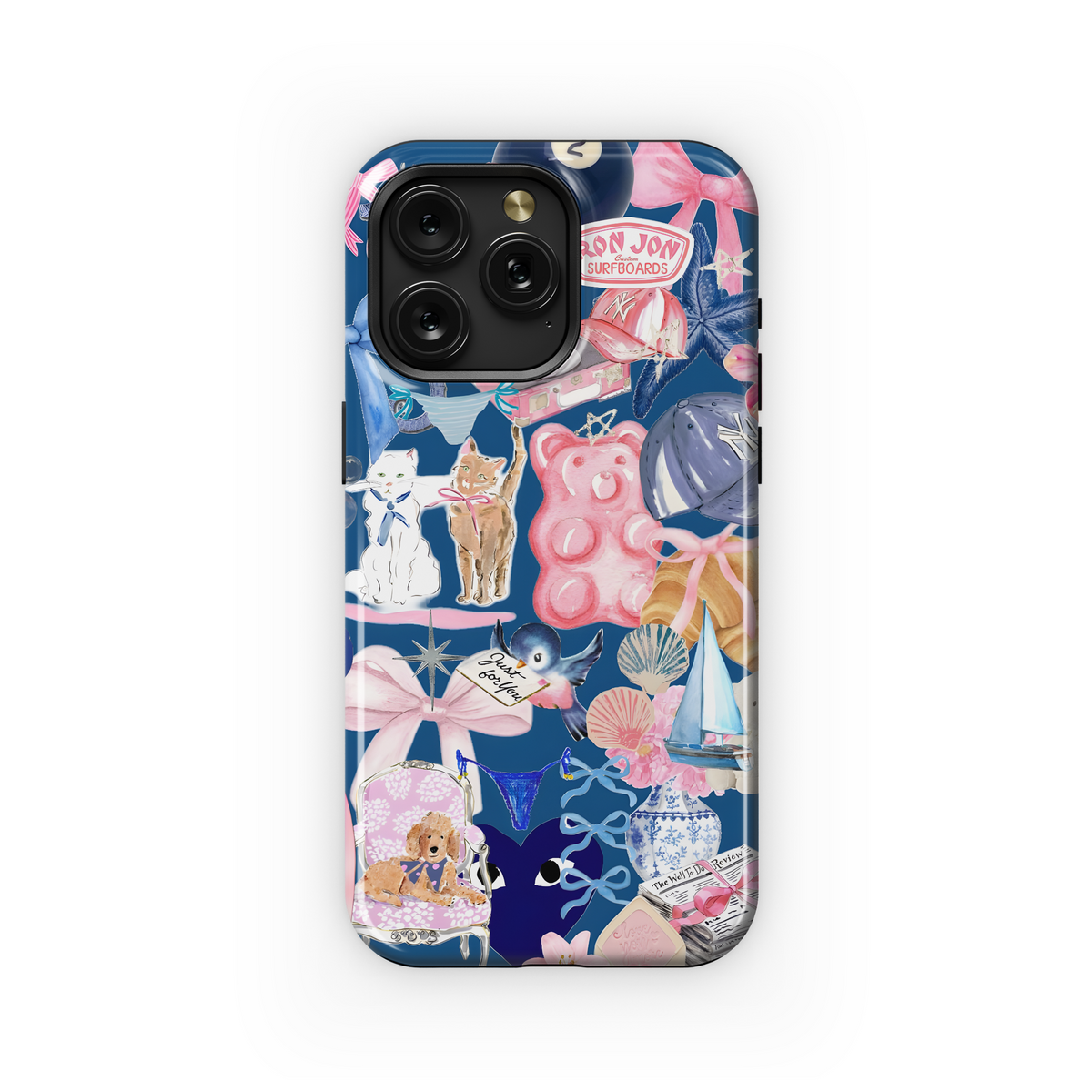 Pretty Pink Beach Vibes
 Phone Case iPhone Samsung Cover Pixel 4018 - Image 1