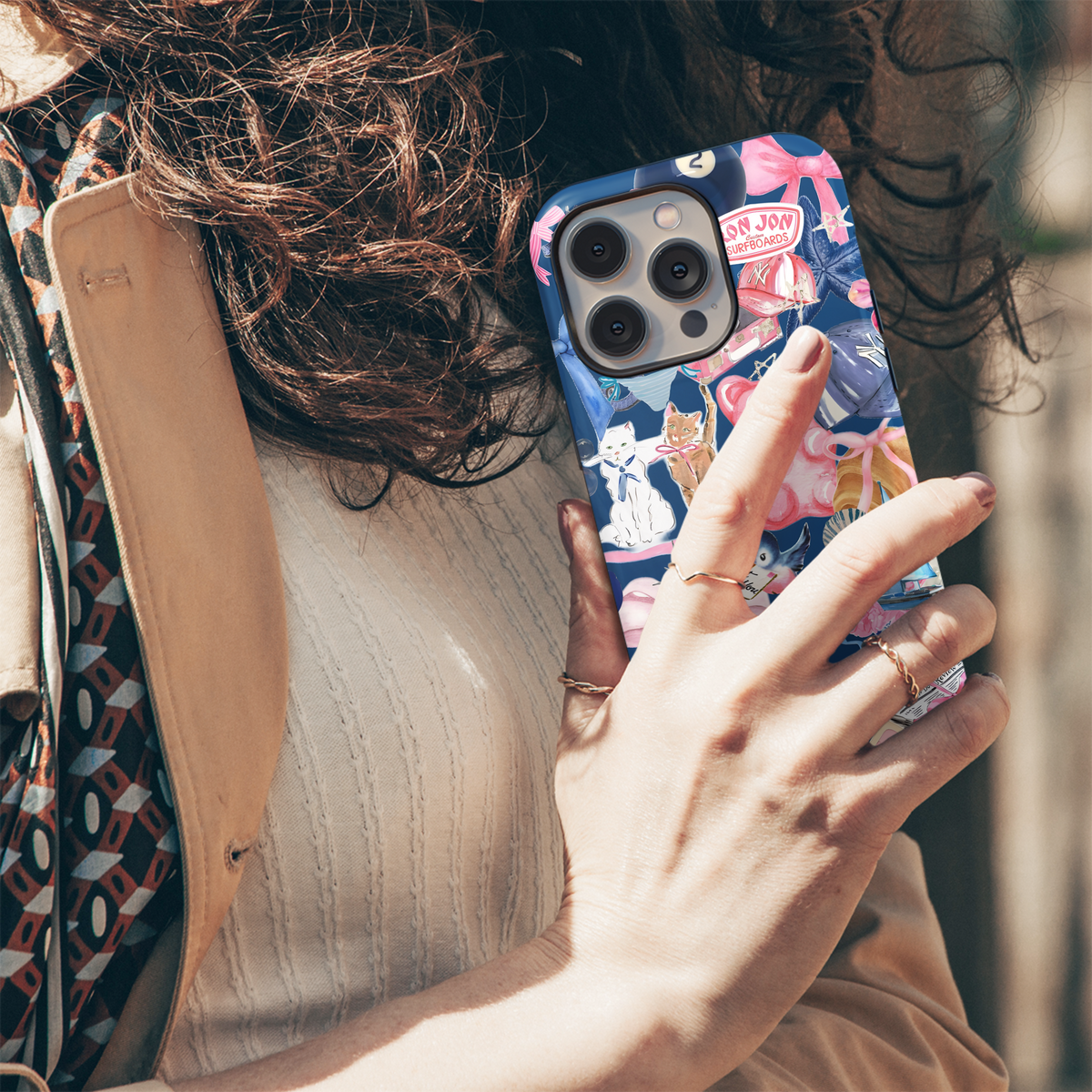 Pretty Pink Beach Vibes
 Phone Case iPhone Samsung Cover Pixel 4018 - Image 5