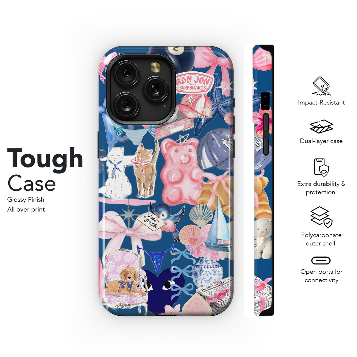 Pretty Pink Beach Vibes
 Phone Case iPhone Samsung Cover Pixel 4018 - Image 6