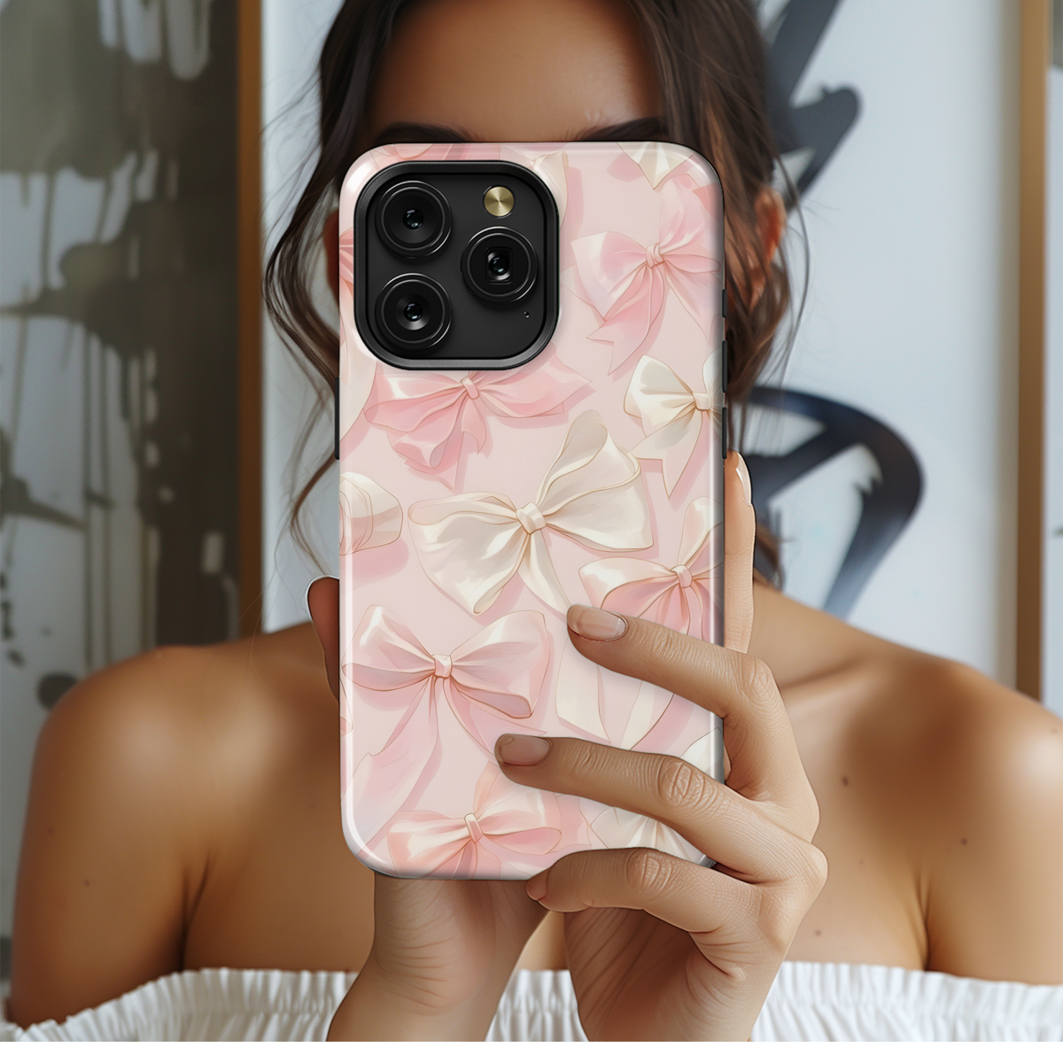 Pretty Pink Bows
 Phone Case iPhone Samsung Cover Pixel 4015 - Image 2