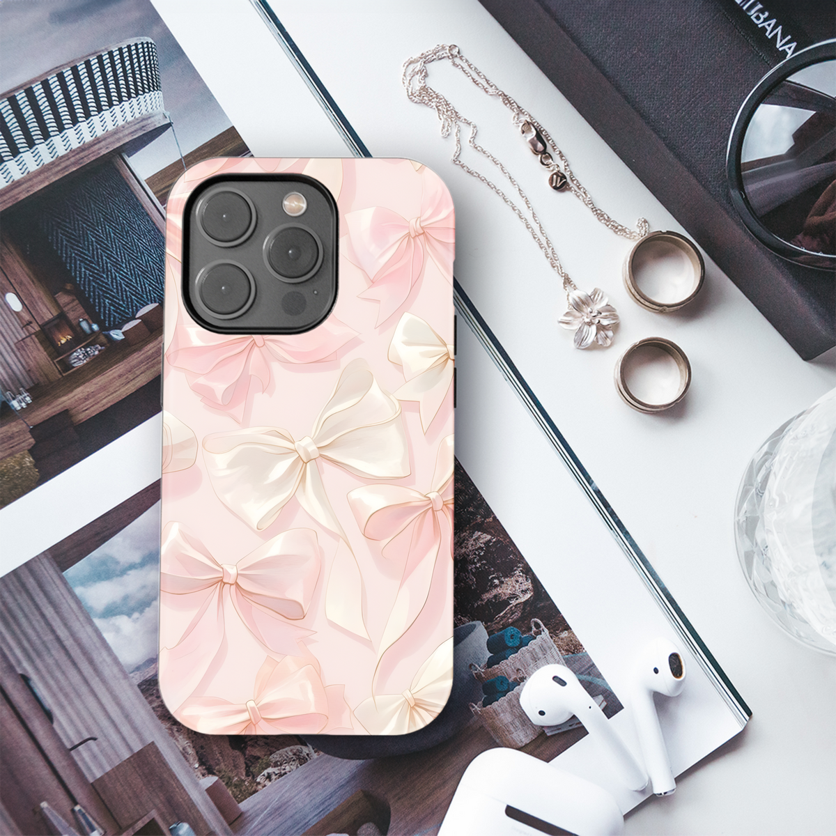 Pretty Pink Bows
 Phone Case iPhone Samsung Cover Pixel 4015 - Image 3