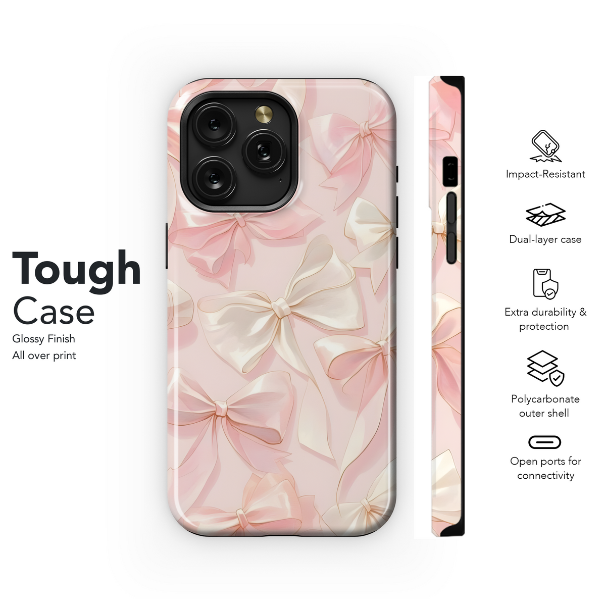 Pretty Pink Bows
 Phone Case iPhone Samsung Cover Pixel 4015 - Image 6