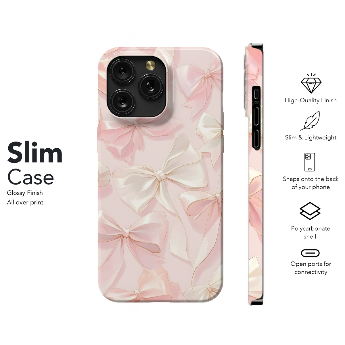 Pretty Pink Bows
 Phone Case iPhone Samsung Cover Pixel 4015 - Image 7