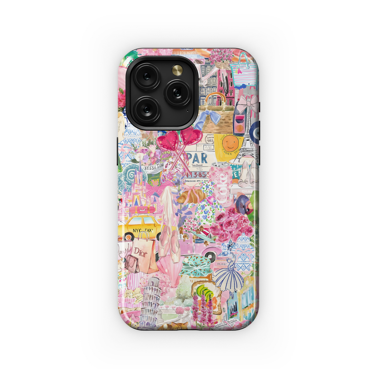 Pretty Pink Collage
 Phone Case iPhone Samsung Cover Pixel 4187 - Image 1