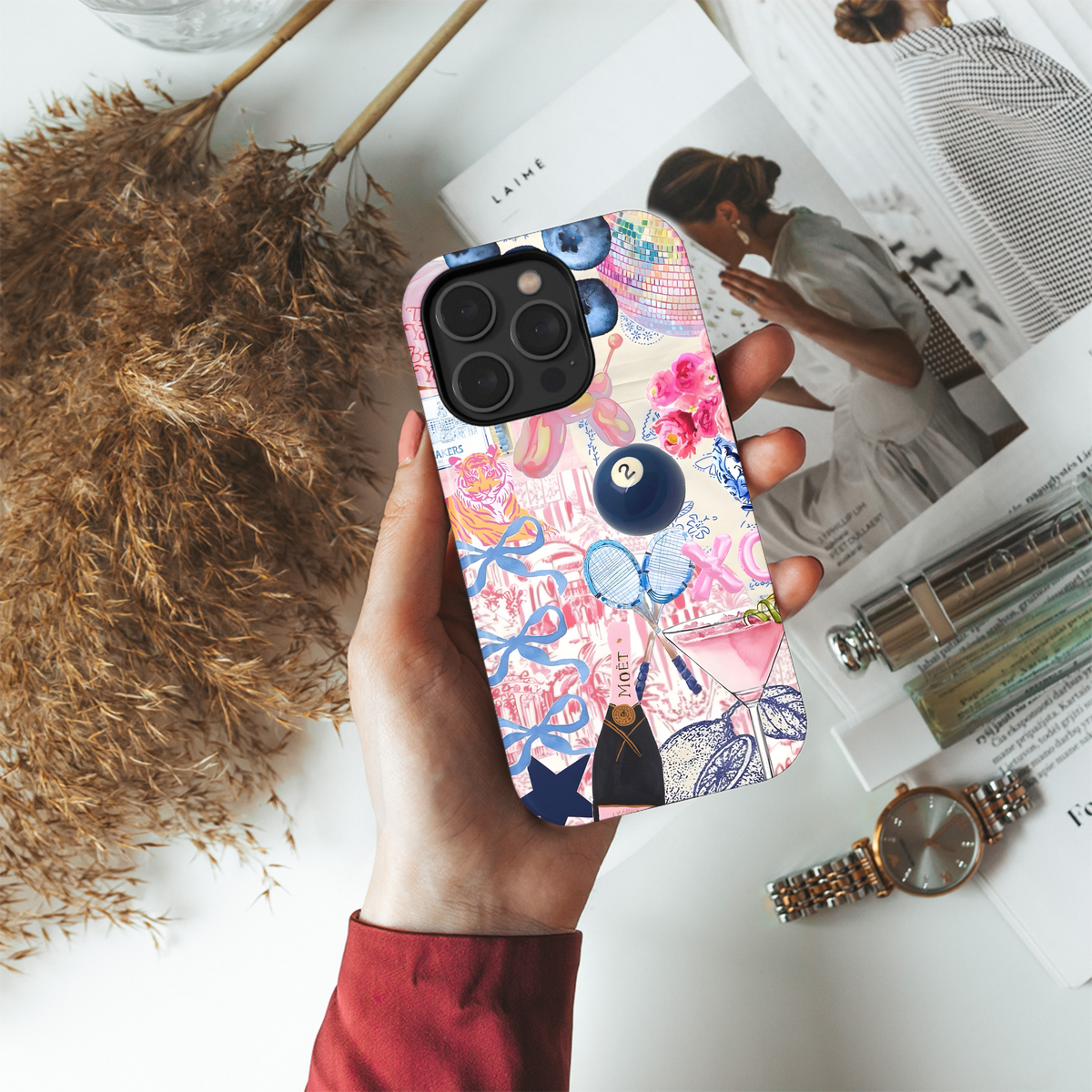 Pretty Pink Party
 Phone Case iPhone Samsung Cover Pixel 4182 - Image 4