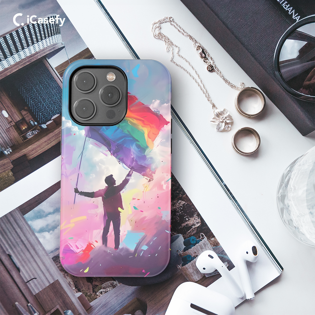 Pride Aesthetic Flag Phone Case iPhone Samsung Cover Pixel 1664 - Image 3