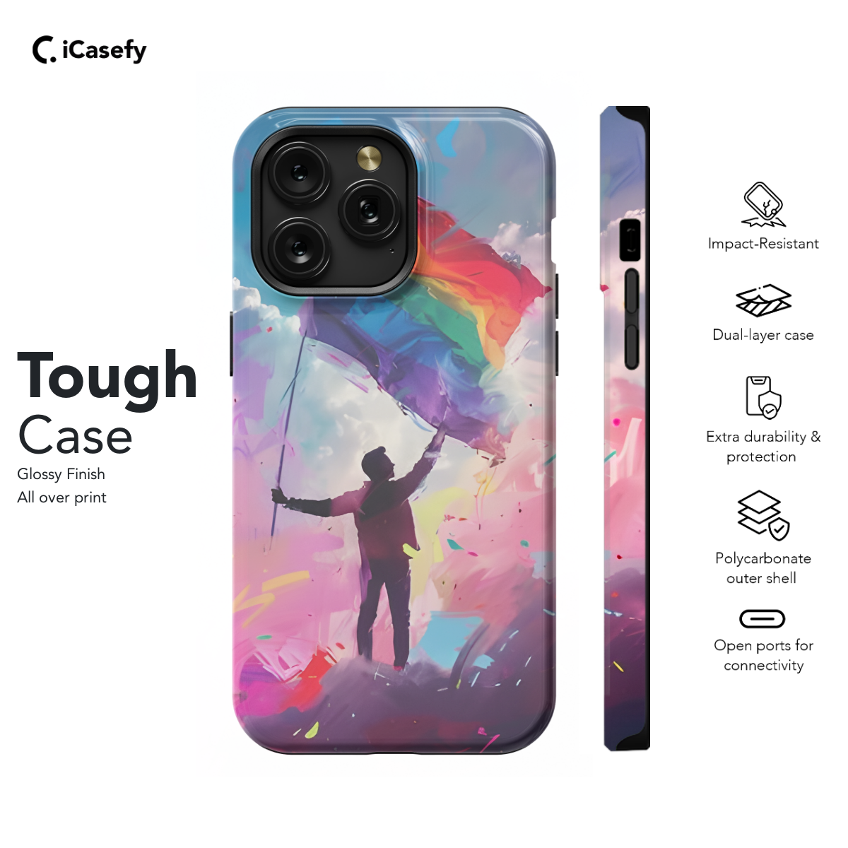 Pride Aesthetic Flag Phone Case iPhone Samsung Cover Pixel 1664 - Image 5