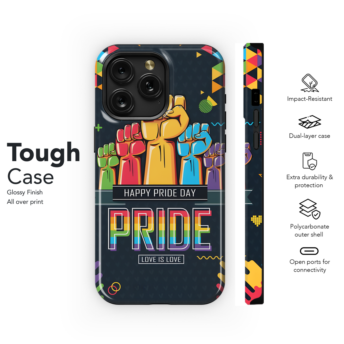 Pride Day Phone Case iPhone Samsung Cover Pixel 3883 - Image 6