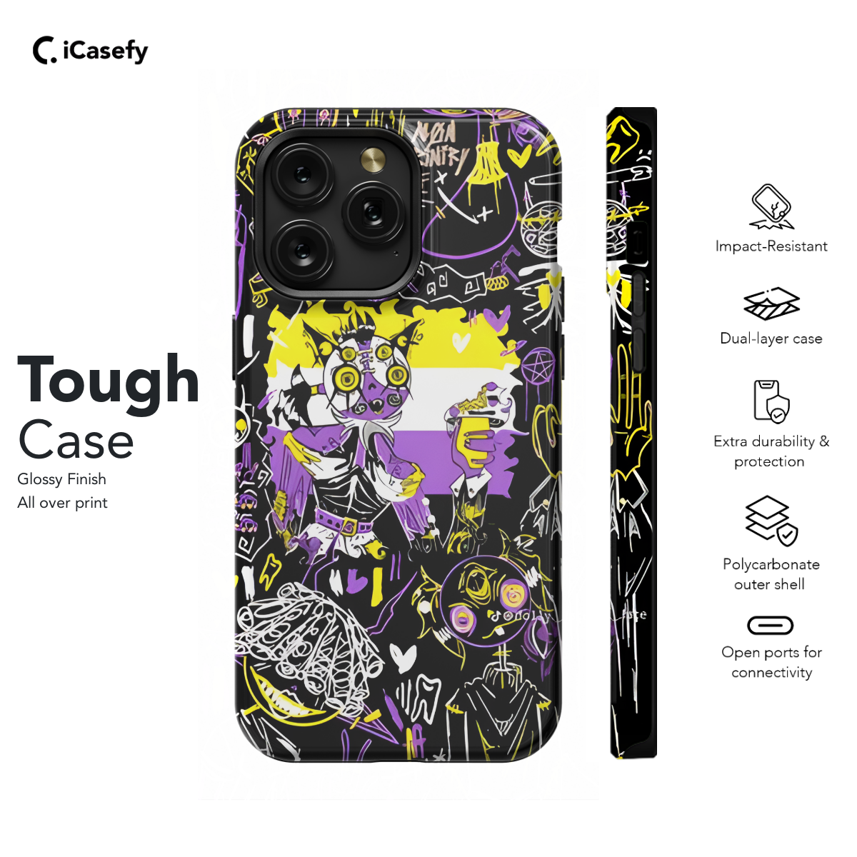 Pride Gothic Aesthetic Phone Case iPhone Samsung Cover Pixel 1675 - Image 5