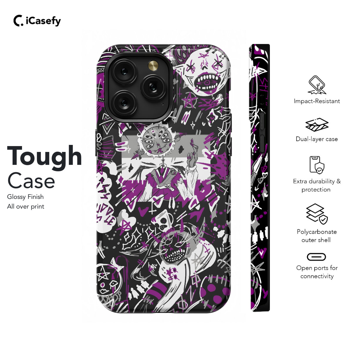 Pride Gothic Aesthetic Phone Case iPhone Samsung Cover Pixel 1676 - Image 5