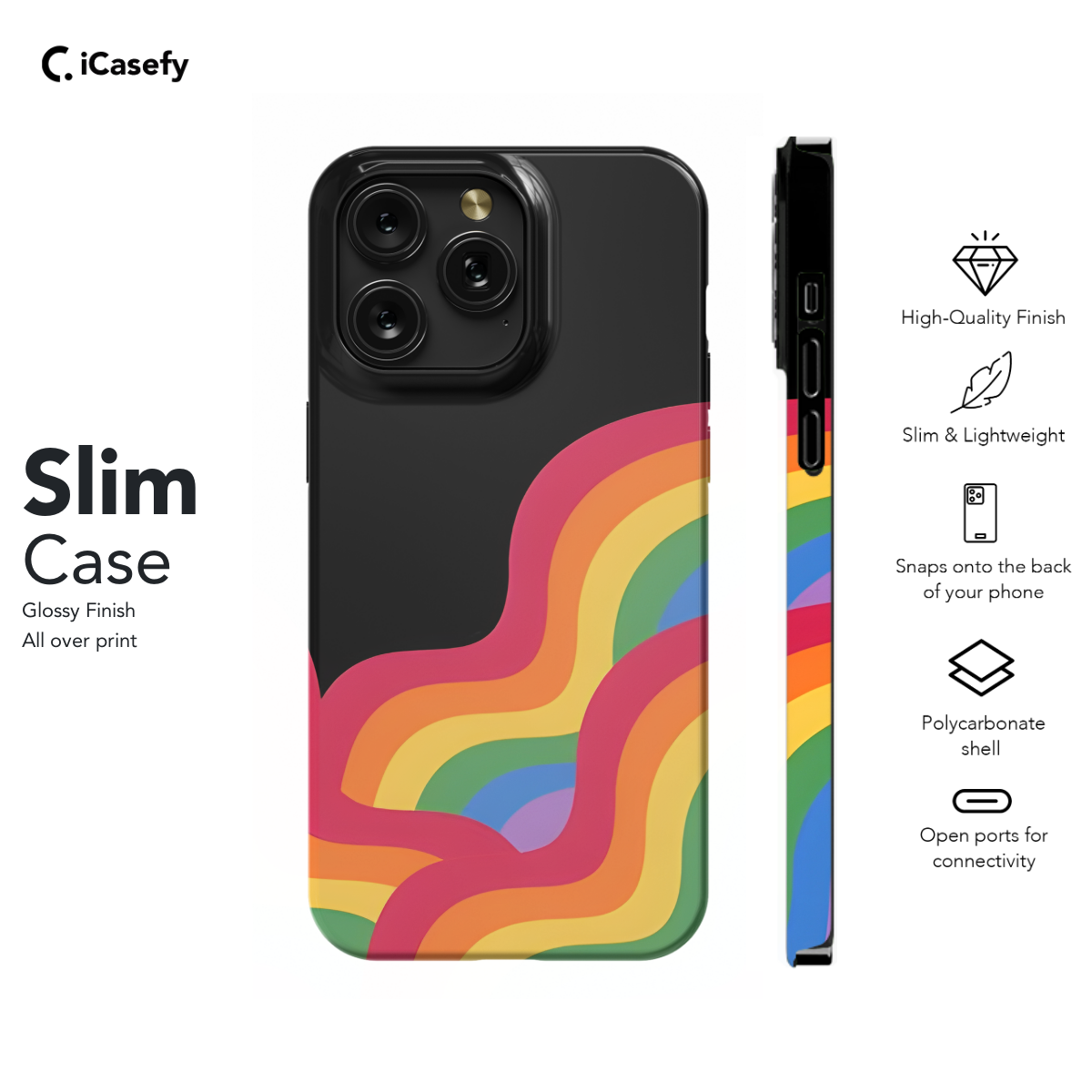 Pride Rainbow Phone Case iPhone Samsung Cover Pixel 1668 - Image 6