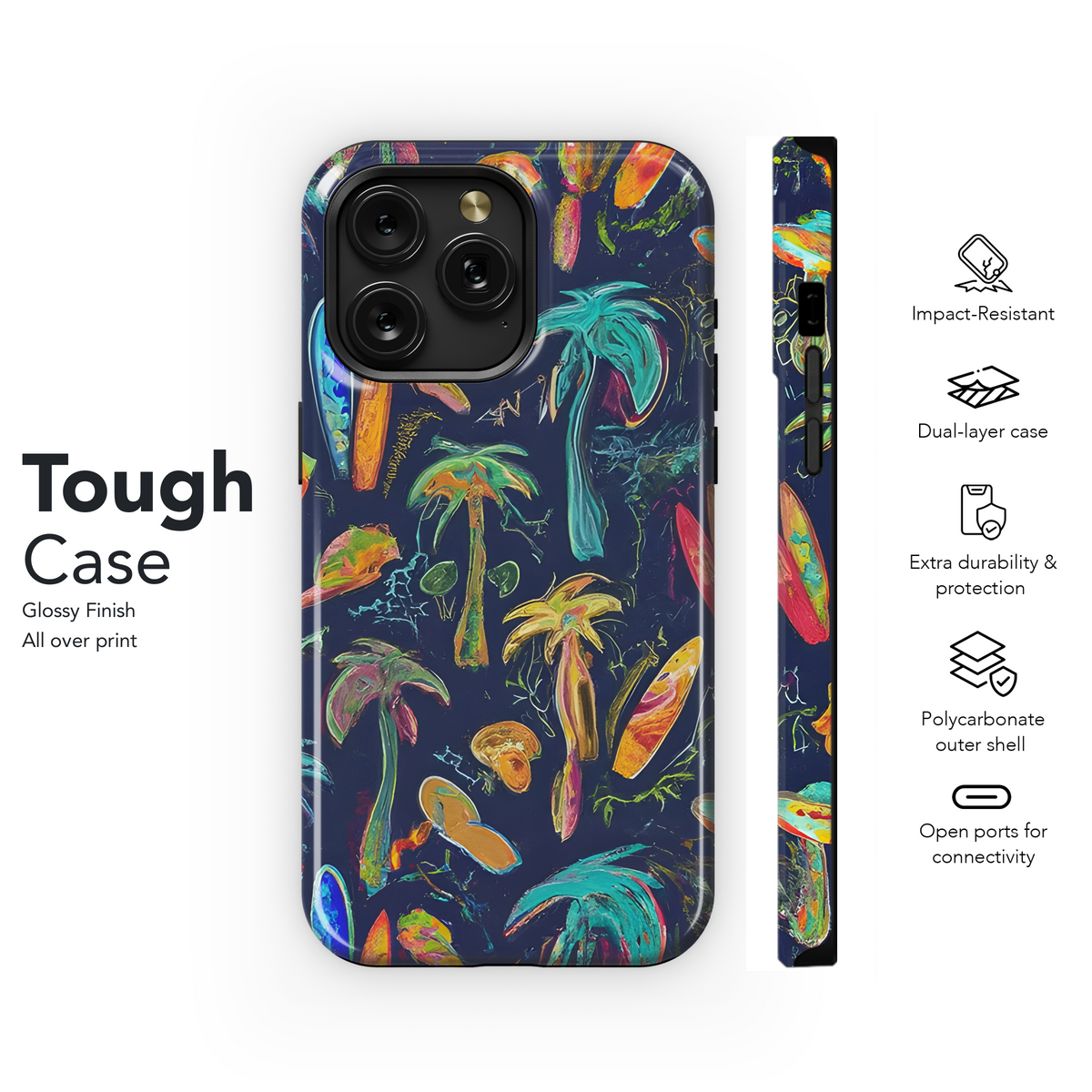 Psychedelic Graffiti Phone Case iPhone Samsung Cover Pixel 3616 - Image 6