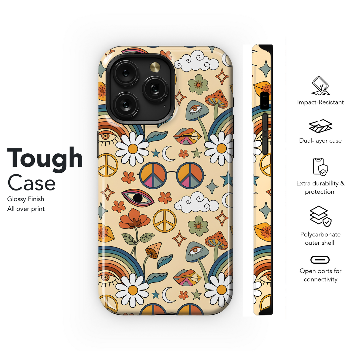 Psychedelic Hippie Phone Case iPhone Samsung Cover Pixel 2833 - Image 6