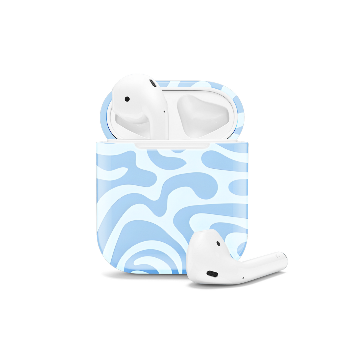 Psychedelic Retro Waves Seamless Pattern AirPods Case AirPods Pro AirPods Pro 2 AirPods 3 AirPods 2 Glossy 2153 - Image 1