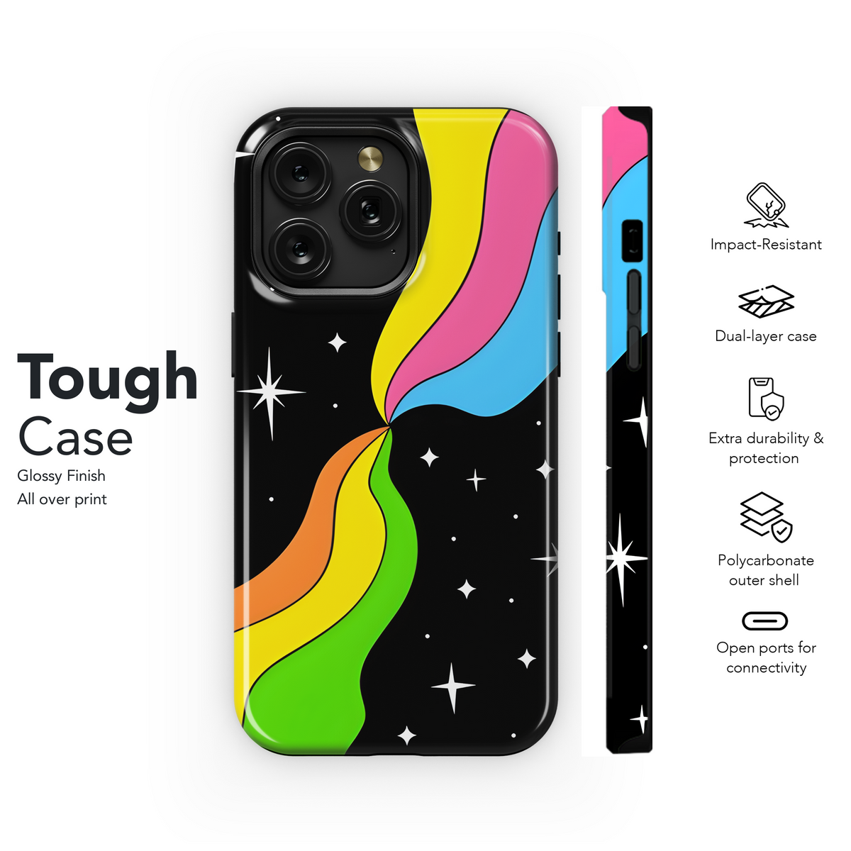 Psychedelic Space Y2K Phone Case iPhone Samsung Cover Pixel 2156 - Image 6