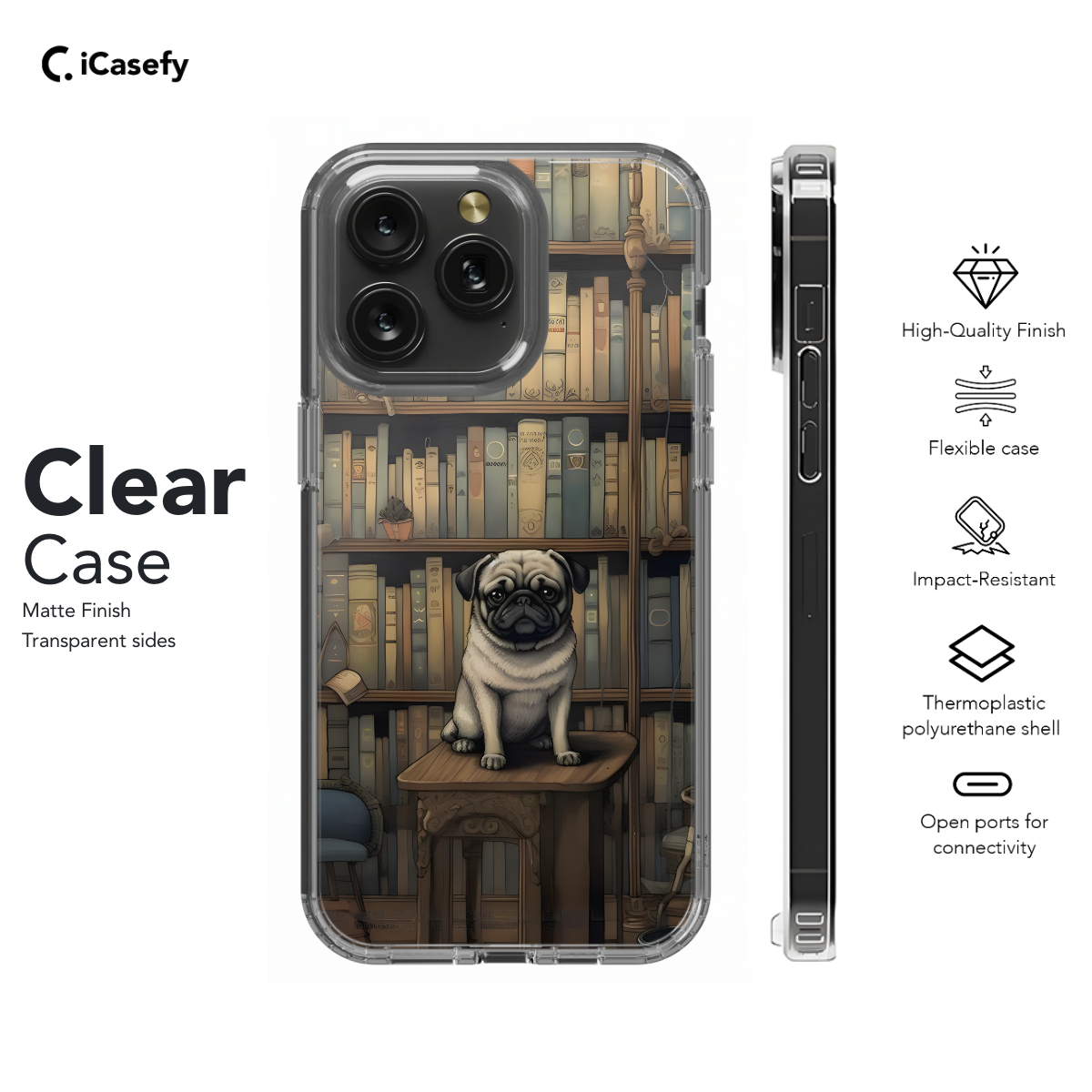 Pug Dog Phone Case iPhone Samsung Pixel & More 219 - Image 7