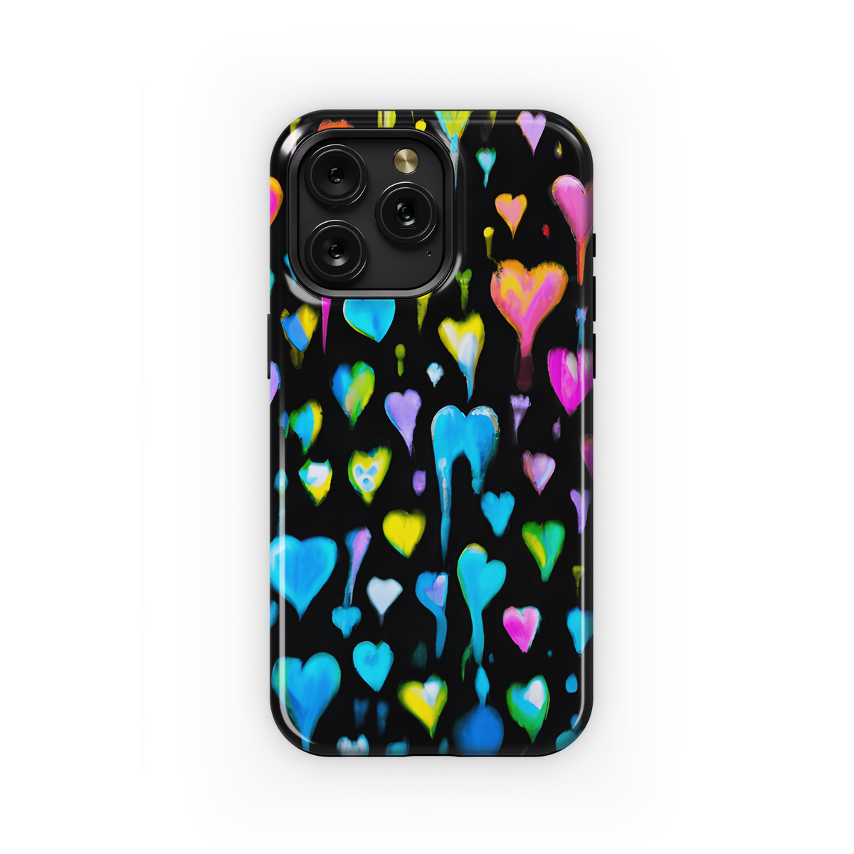 Punk Hearts Tie Dye Phone Case iPhone Samsung Cover Pixel 3284 - Image 1