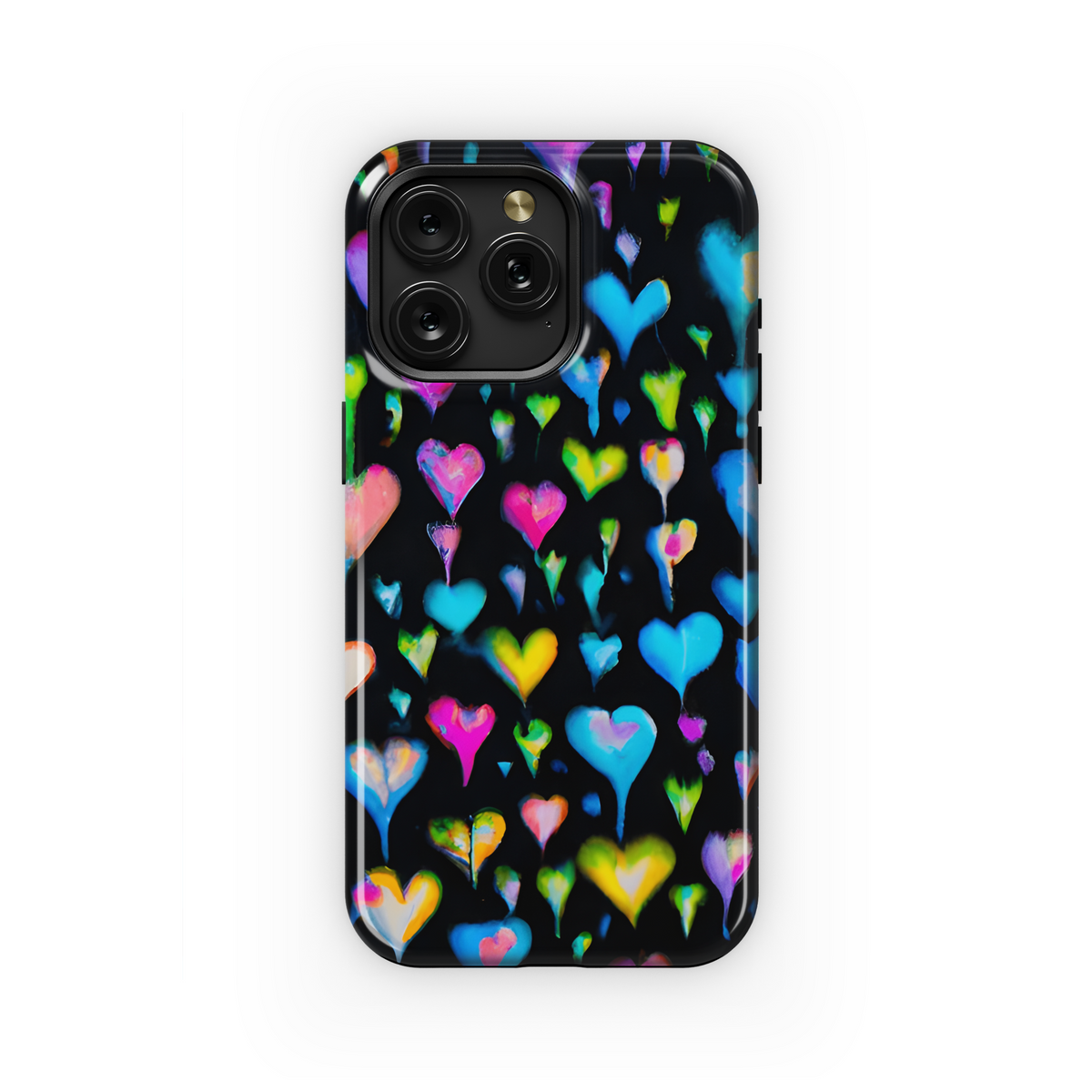 Punk Hearts Tie Dye Phone Case iPhone Samsung Cover Pixel 3523 - Image 1