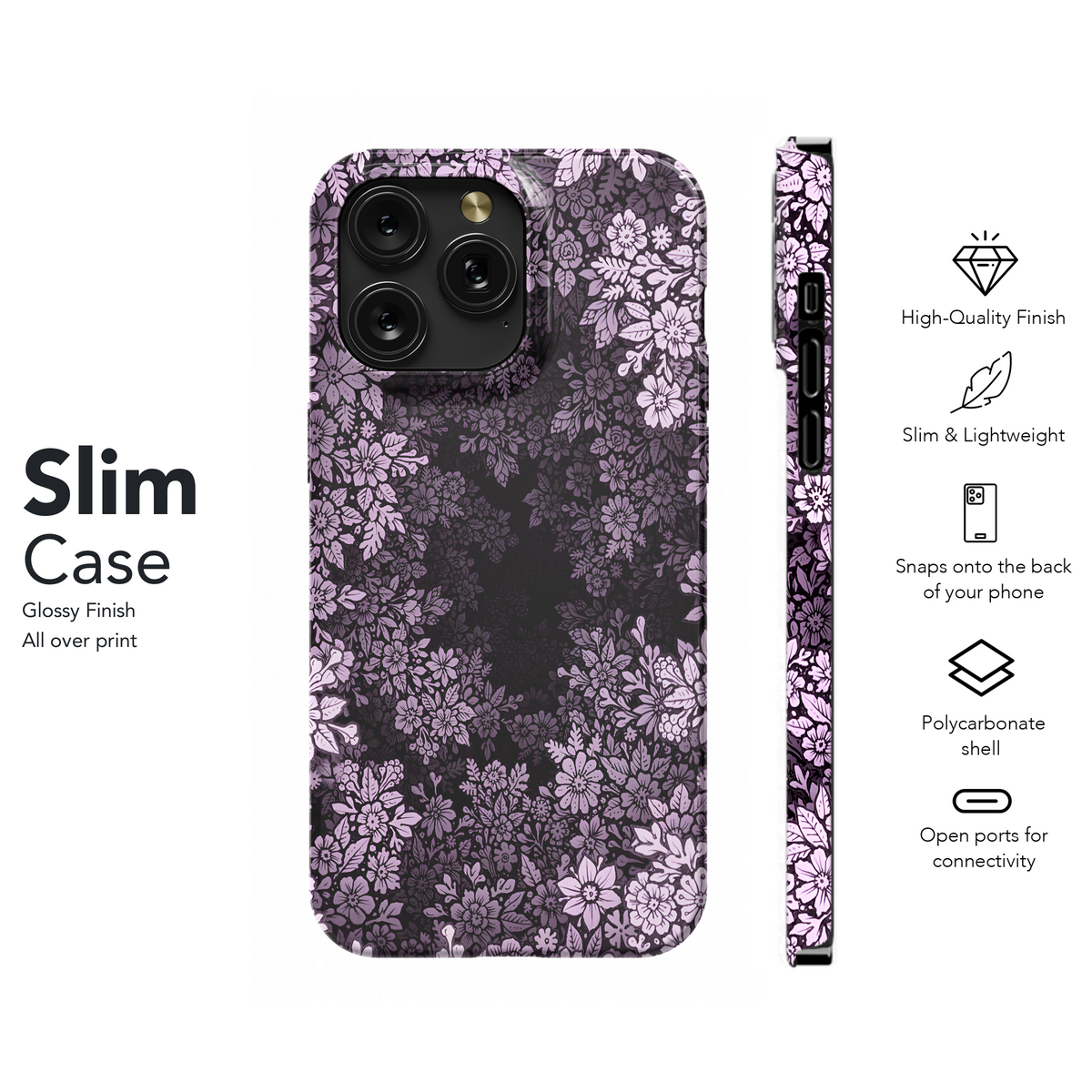 Purple Floral Vortex
 Phone Case iPhone Samsung Cover Pixel 4202 - Image 7