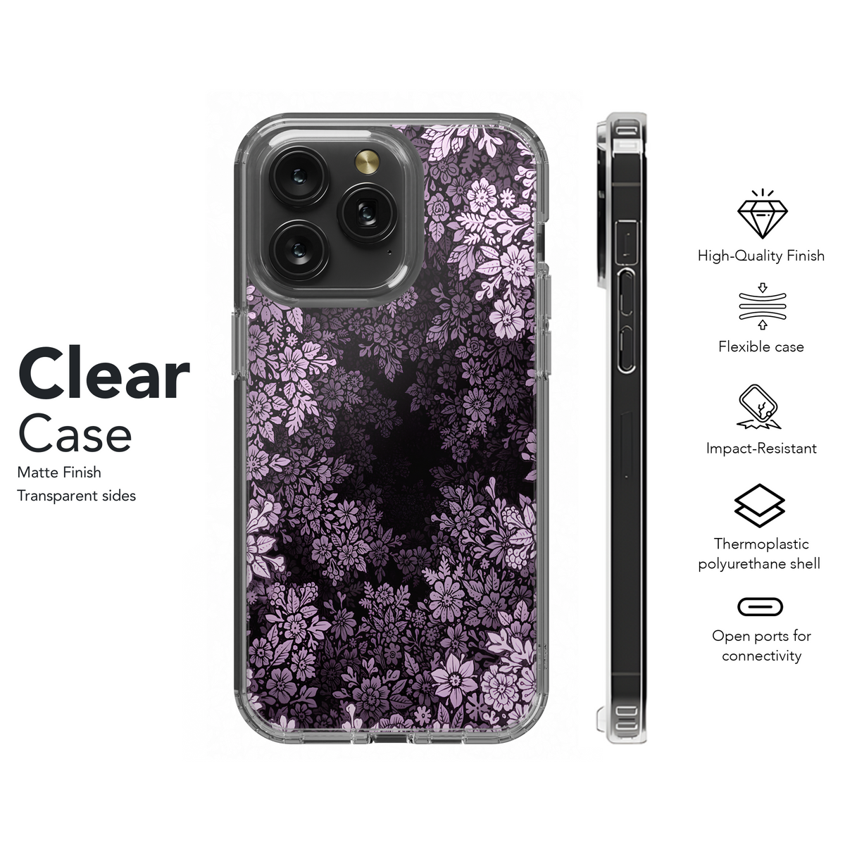 Purple Floral Vortex
 Phone Case iPhone Samsung Cover Pixel 4202 - Image 8