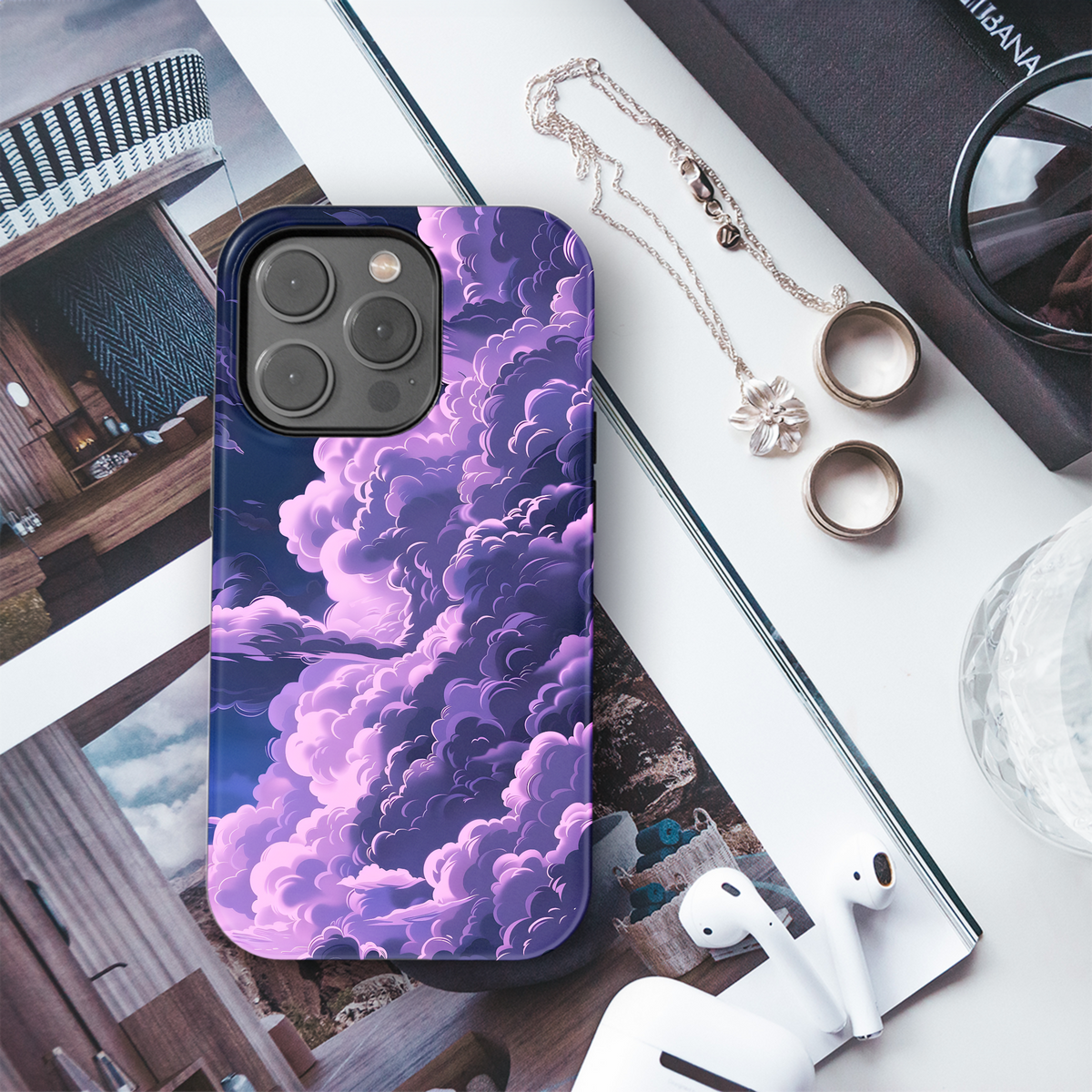 Purple Sky Dreamscape
 Phone Case iPhone Samsung Cover Pixel 4283 - Image 3