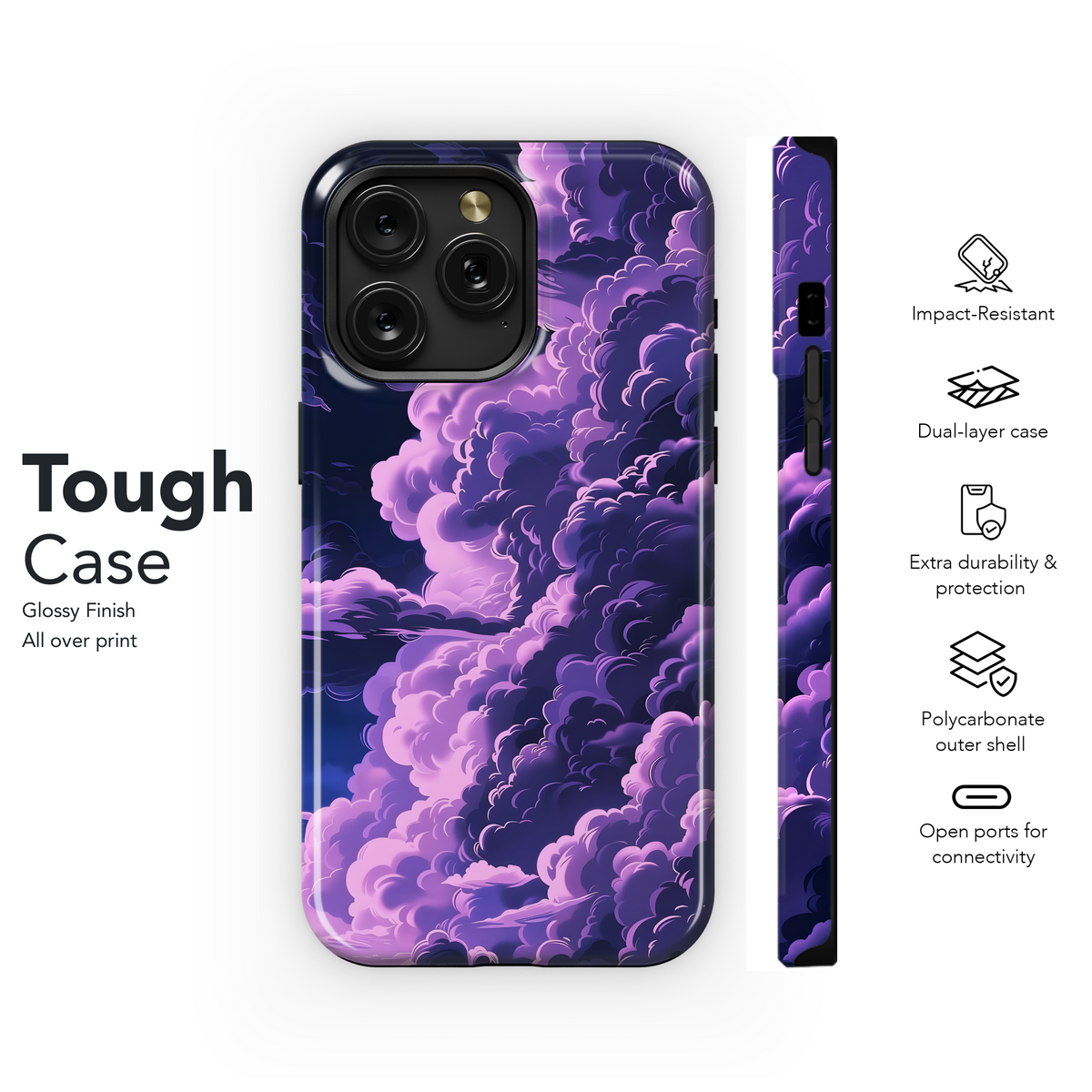 Purple Sky Dreamscape
 Phone Case iPhone Samsung Cover Pixel 4283 - Image 6