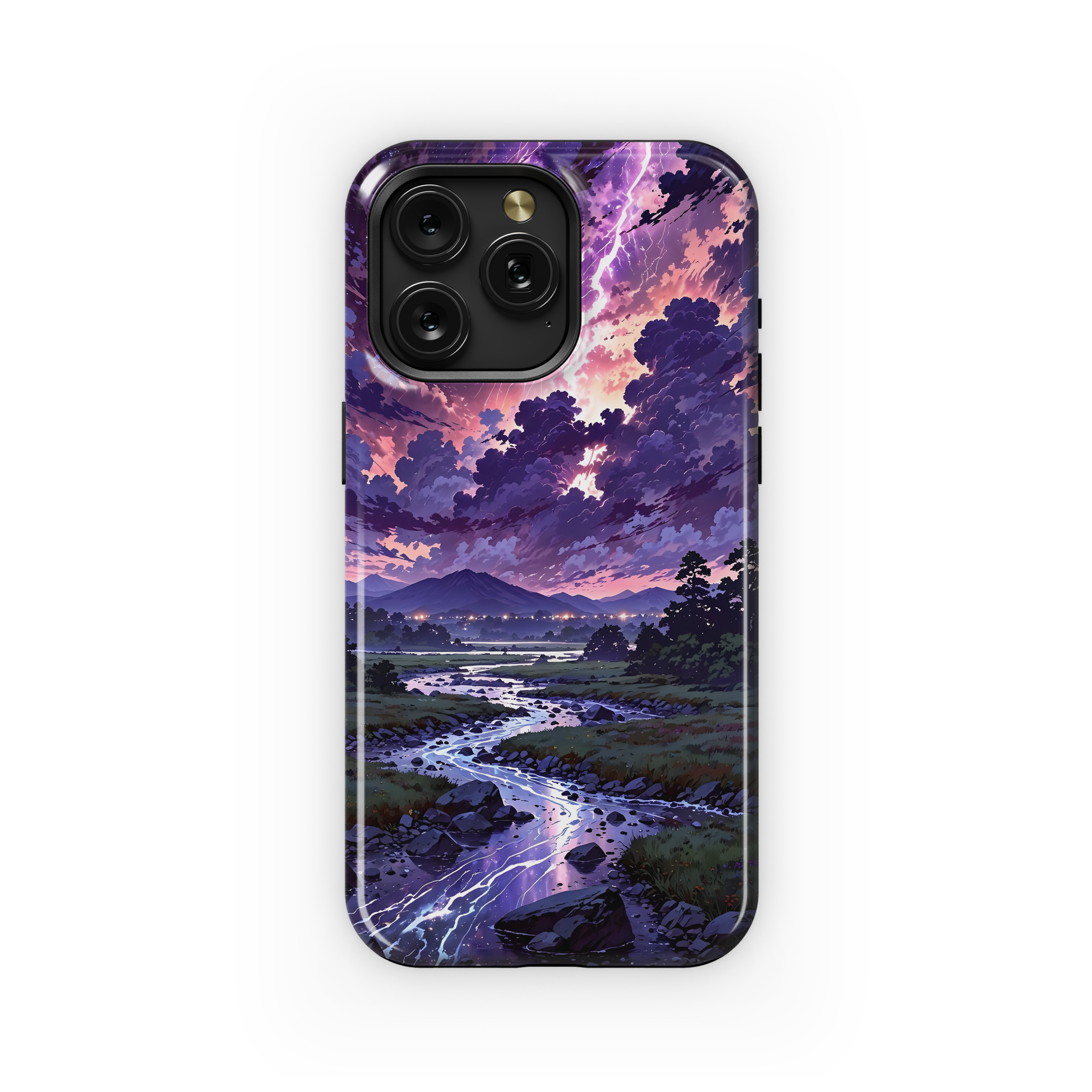 Purple Sky River Dreamscape
 Phone Case iPhone Samsung Cover Pixel 4515 - Image 1