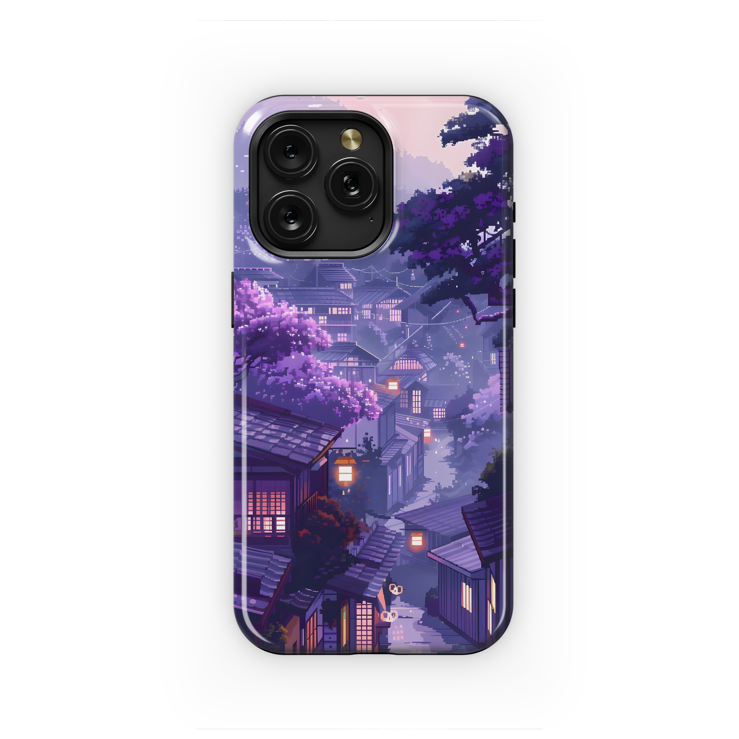 Purple Twilight Town
 Phone Case iPhone Samsung Cover Pixel 4485 - Image 1