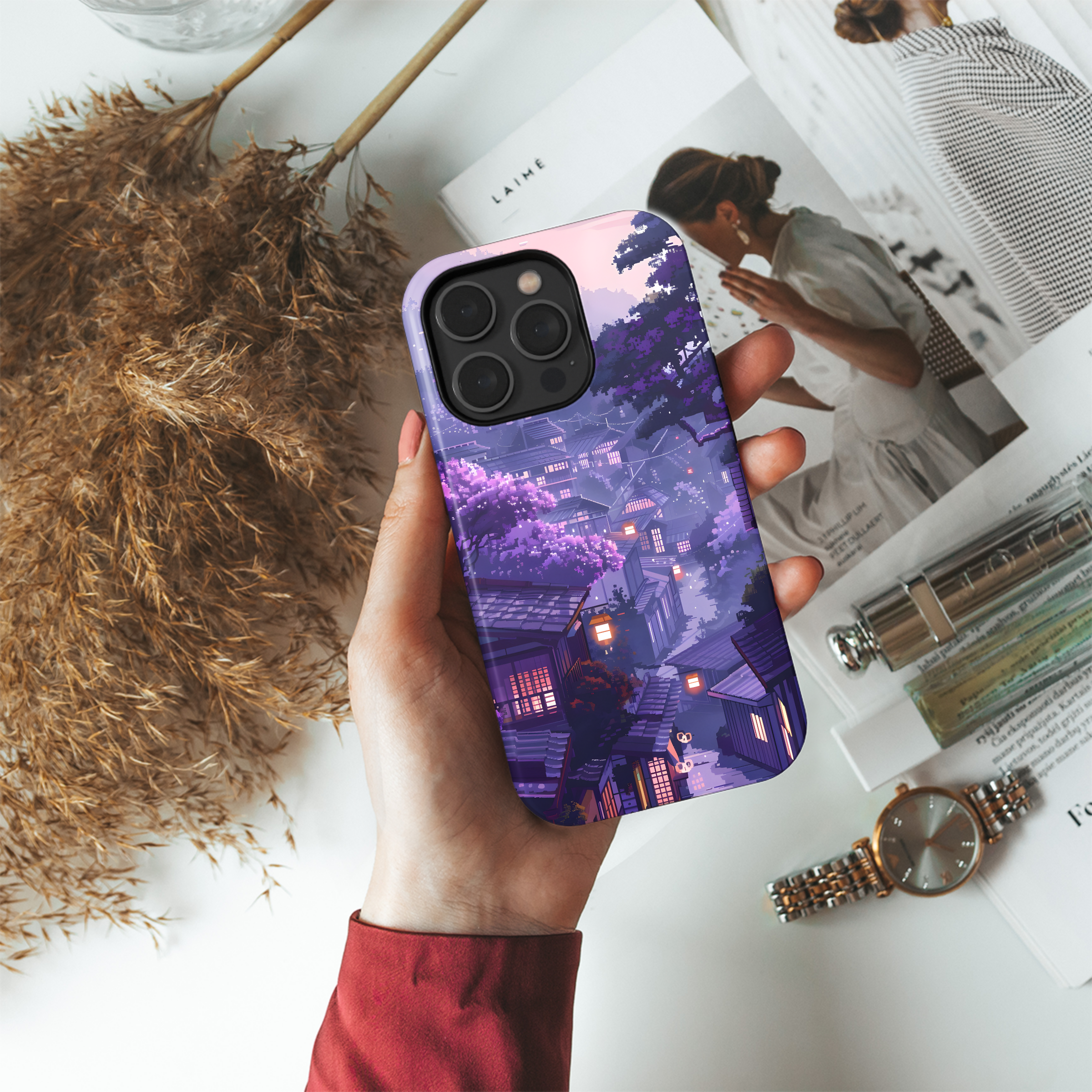 Purple Twilight Town
 Phone Case iPhone Samsung Cover Pixel 4485 - Image 4