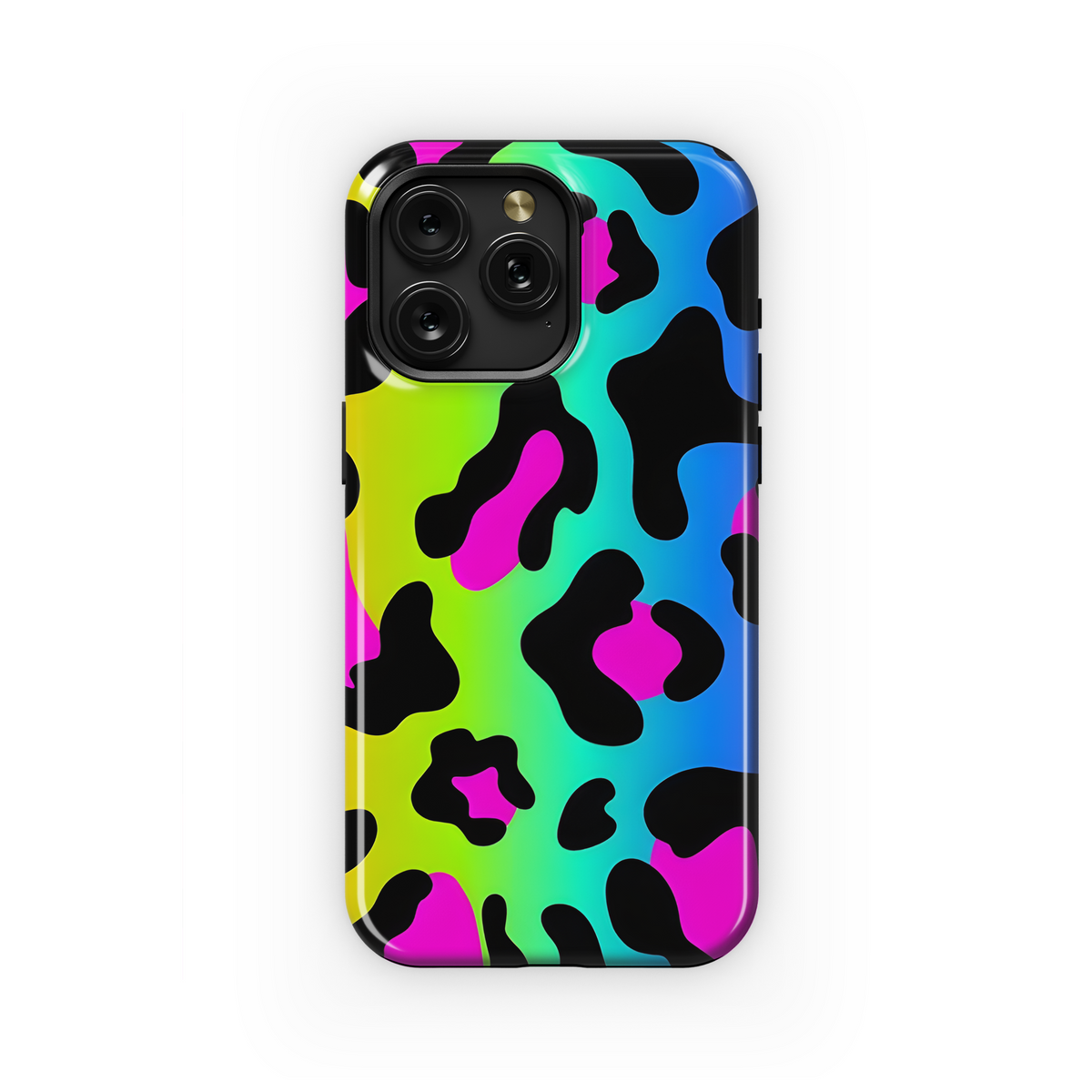 Rainbow Leopard Phone Case iPhone Samsung Cover Pixel 3860 - Image 1