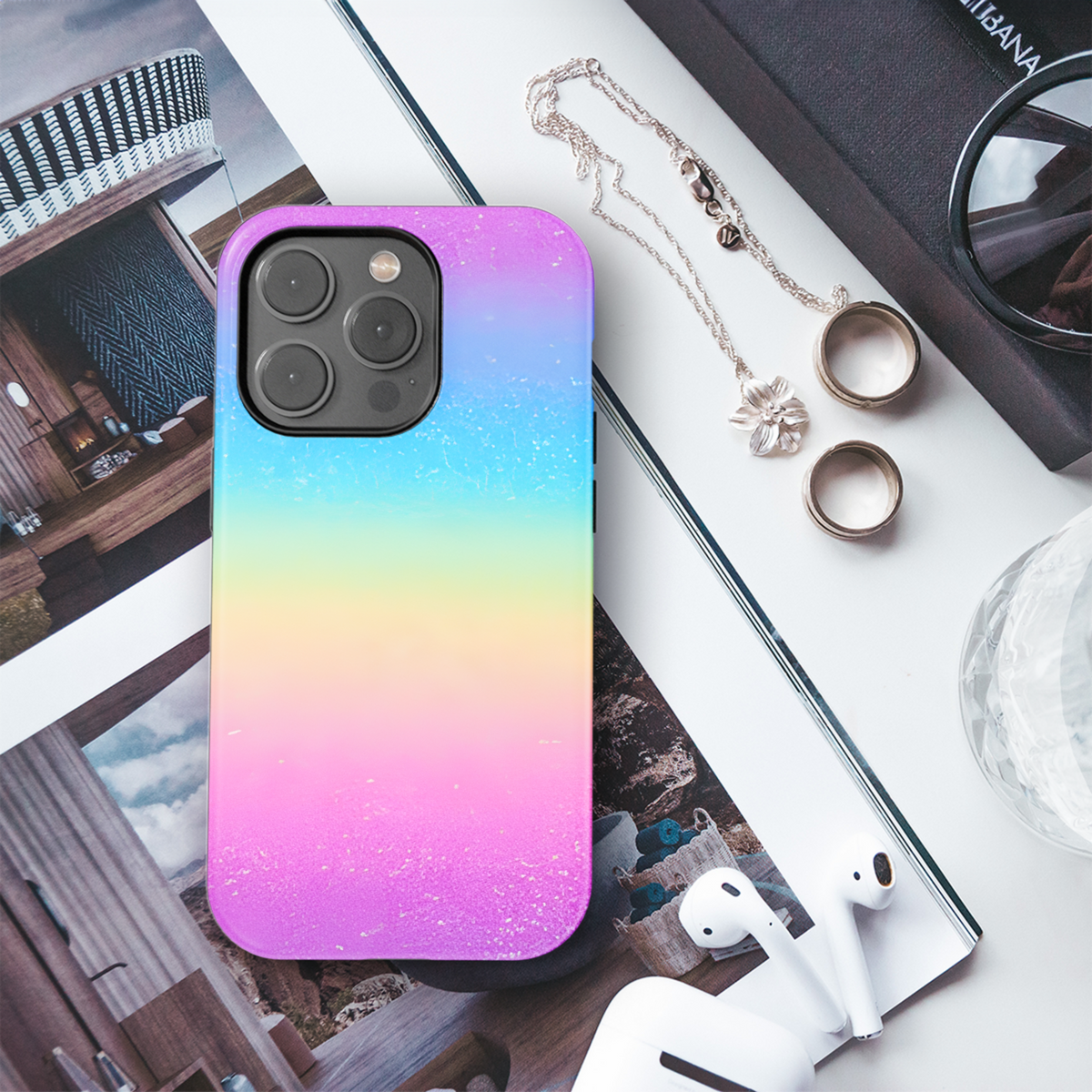 Rainbow Phone Case iPhone Samsung Cover Pixel 3861 - Image 3