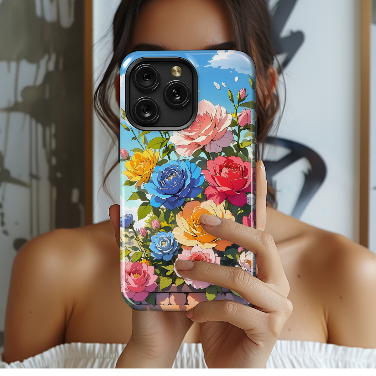 Rainbow Rose Garden
 Phone Case iPhone Samsung Cover Pixel 4120 - Image 2