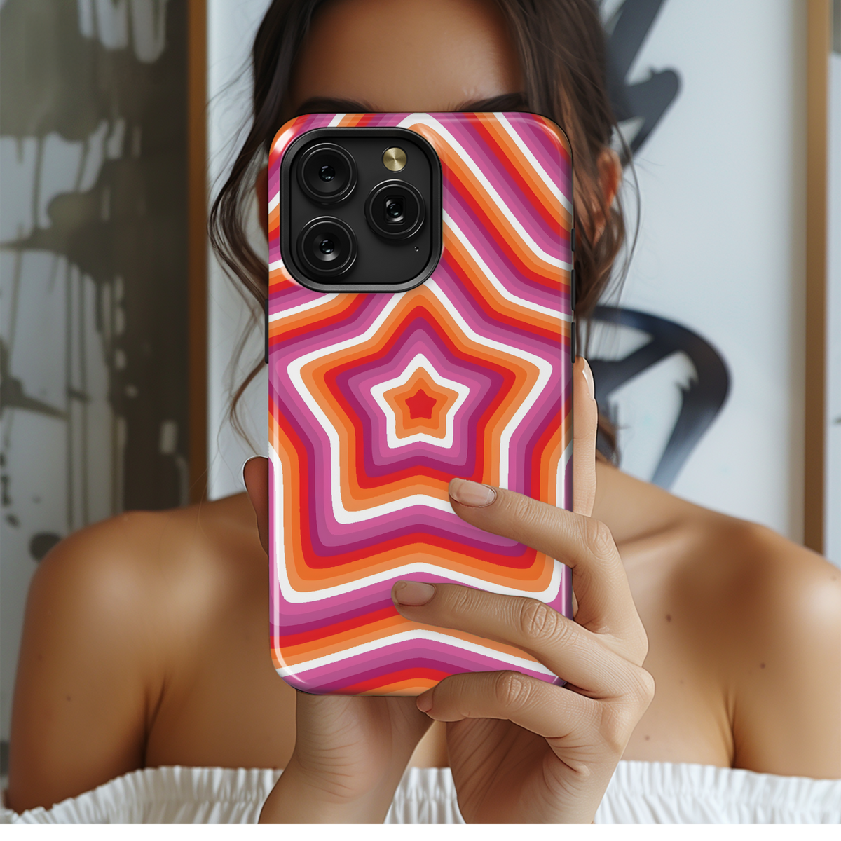 Rainbow Starburst Design
 Phone Case iPhone Samsung Cover Pixel 4228 - Image 2