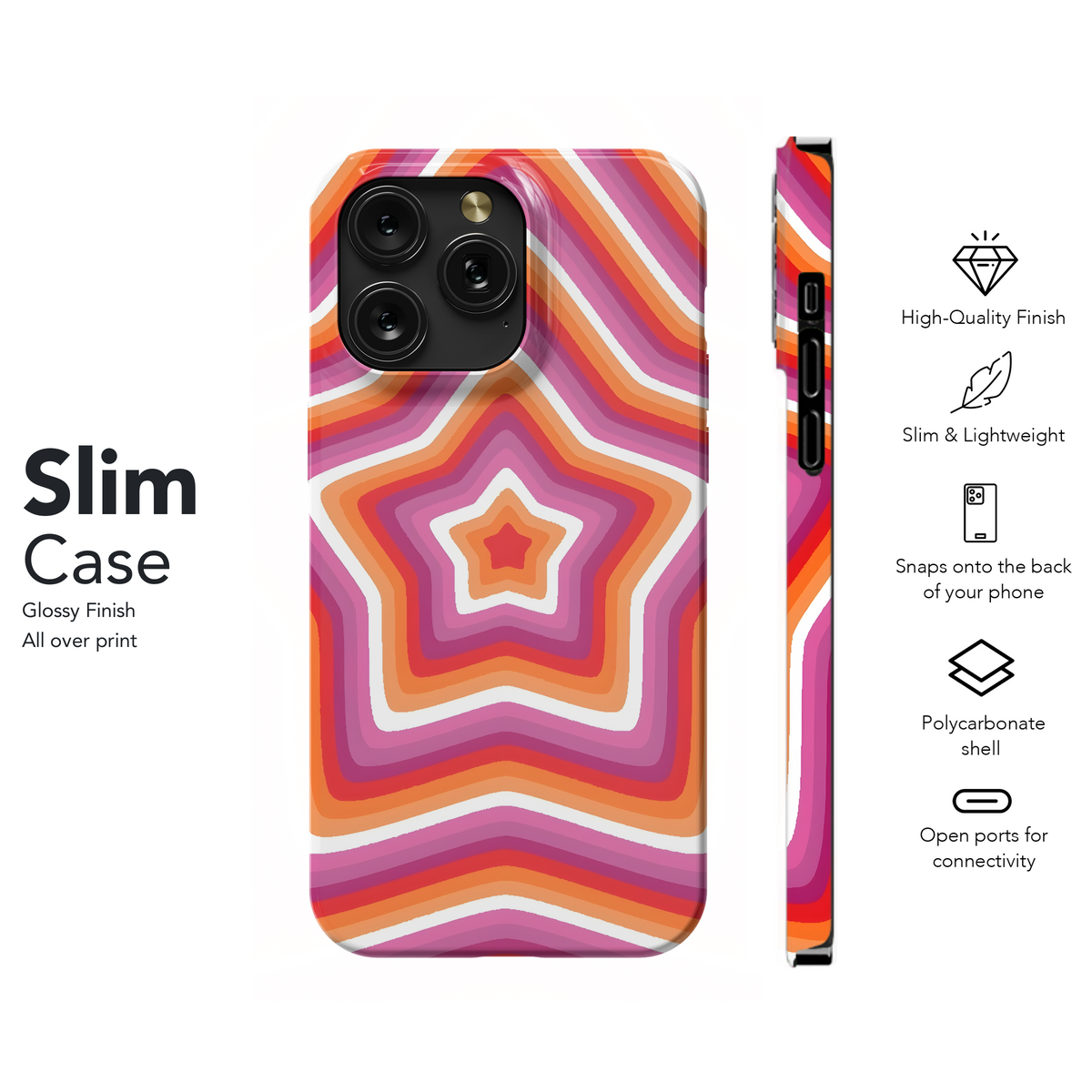 Rainbow Starburst Design
 Phone Case iPhone Samsung Cover Pixel 4228 - Image 7