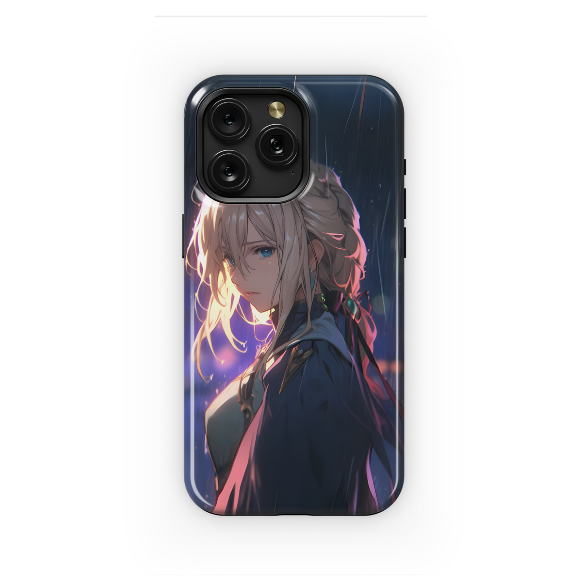 Rainy Blonde Anime Girl
 Phone Case iPhone Samsung Cover Pixel 4044 - Image 1