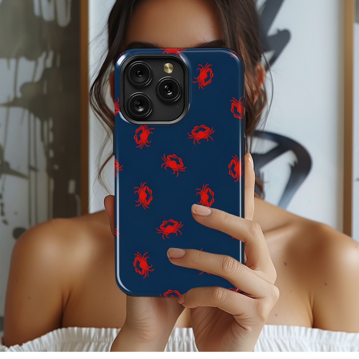 Red Crab Tropical Phone Case iPhone Samsung Cover Pixel 2656 - Image 2