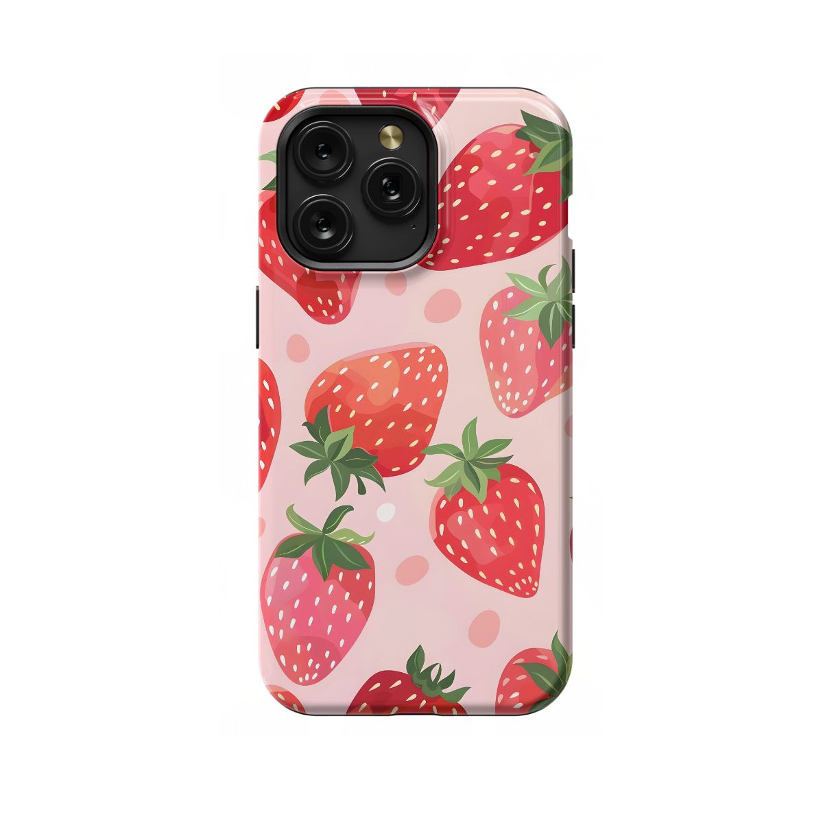 Red Strawberry Aesthetic Phone Case iPhone Samsung Pixel & More 70 - Image 1