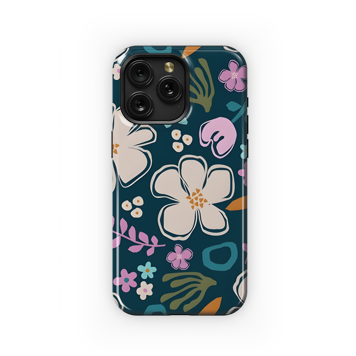 Retro 70s Matisse Inspired Floral Phone Case iPhone Samsung Cover Pixel 3174 - Image 1