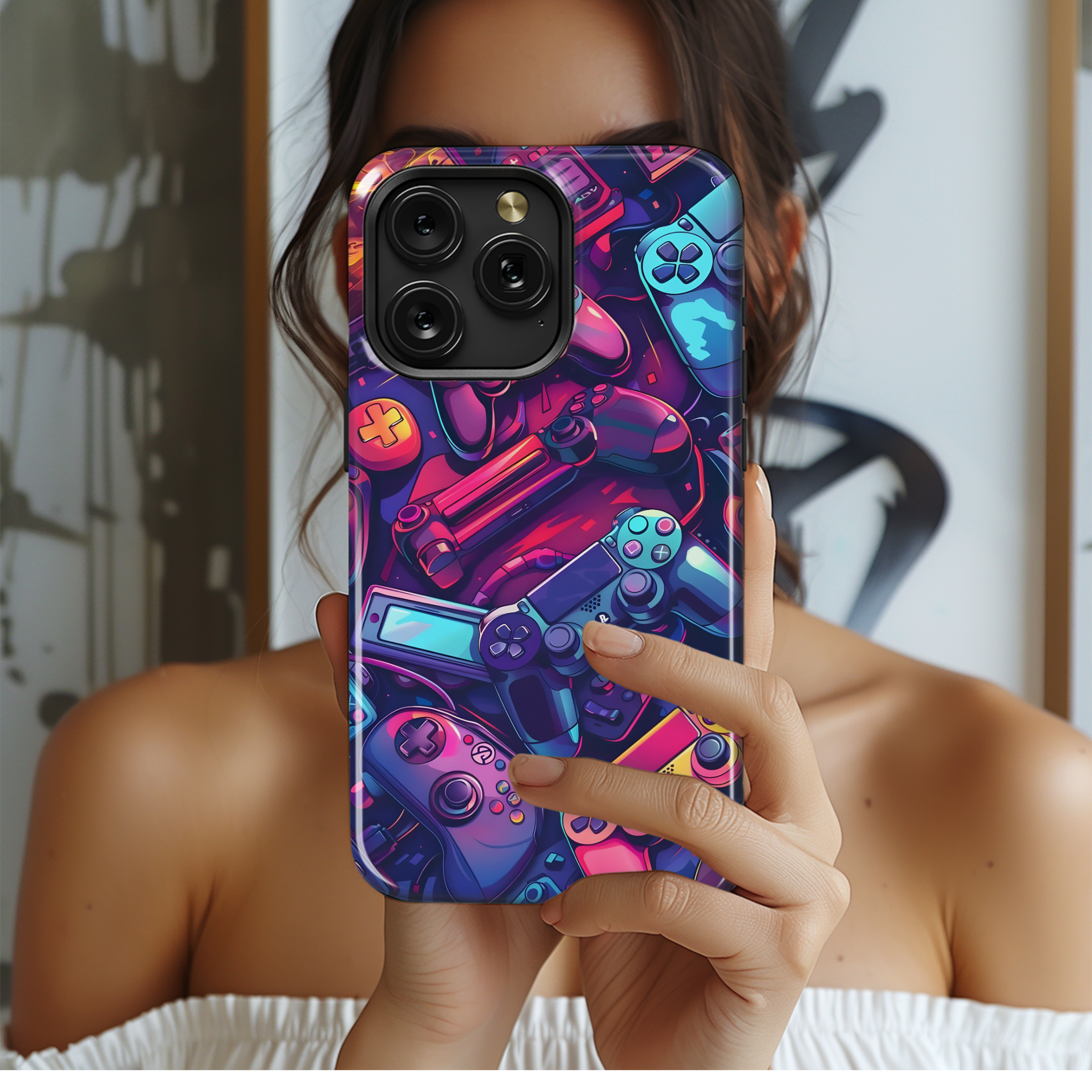 Retro Gaming Vibes
 Phone Case iPhone Samsung Cover Pixel 4444 - Image 2