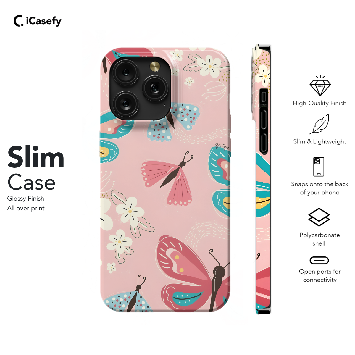 Retro Groovy Butterflies and Daisy Phone Case iPhone Samsung Cover Pixel 662 - Image 6