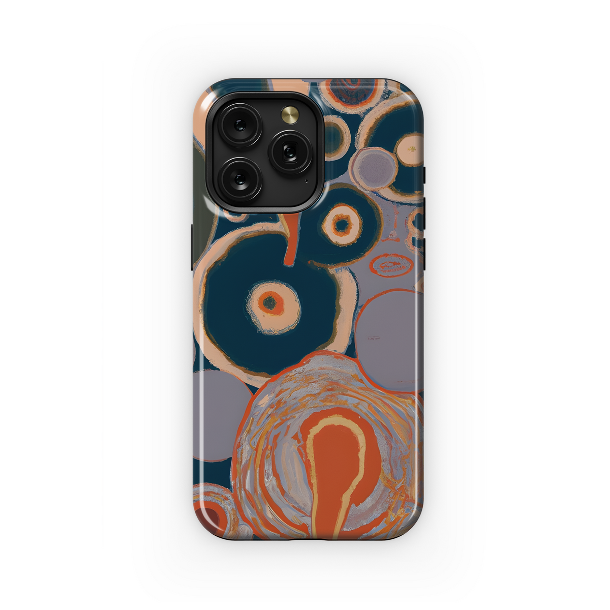 Retro Psychedelic Phone Case iPhone Samsung Cover Pixel 3772 - Image 1