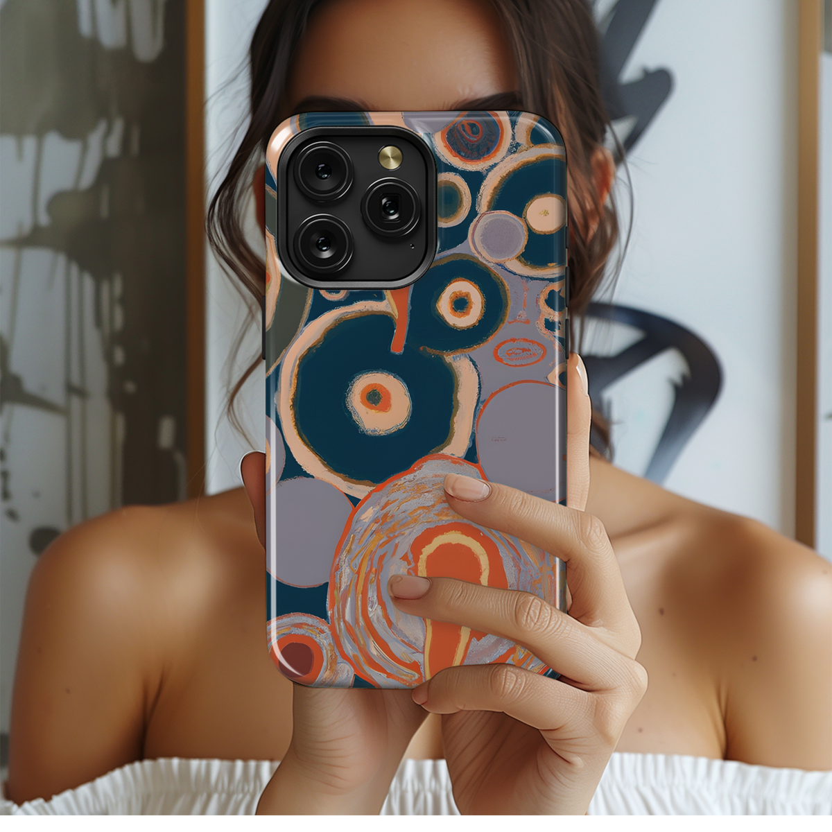 Retro Psychedelic Phone Case iPhone Samsung Cover Pixel 3772 - Image 2