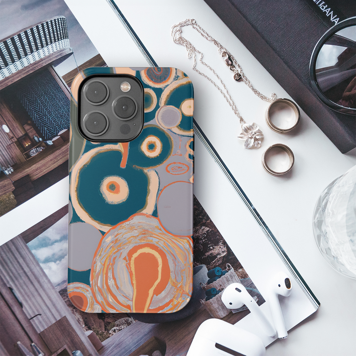 Retro Psychedelic Phone Case iPhone Samsung Cover Pixel 3772 - Image 3