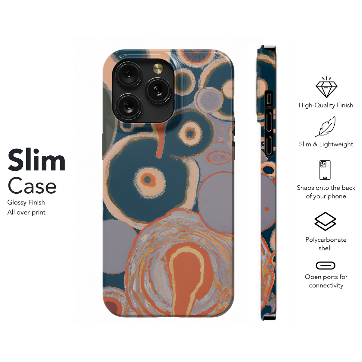 Retro Psychedelic Phone Case iPhone Samsung Cover Pixel 3772 - Image 7