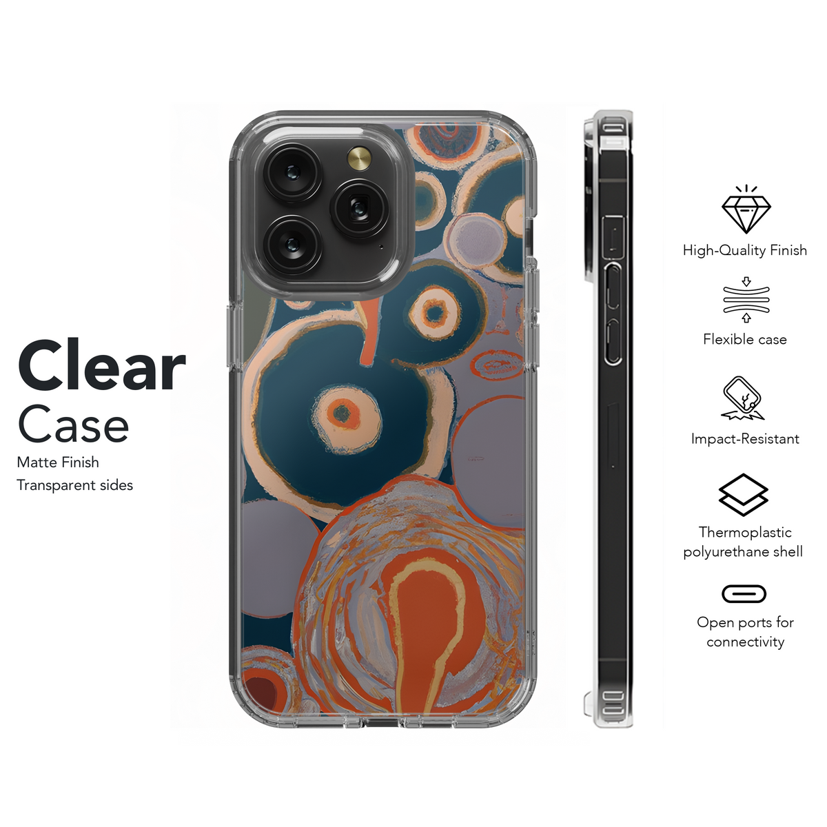 Retro Psychedelic Phone Case iPhone Samsung Cover Pixel 3772 - Image 8