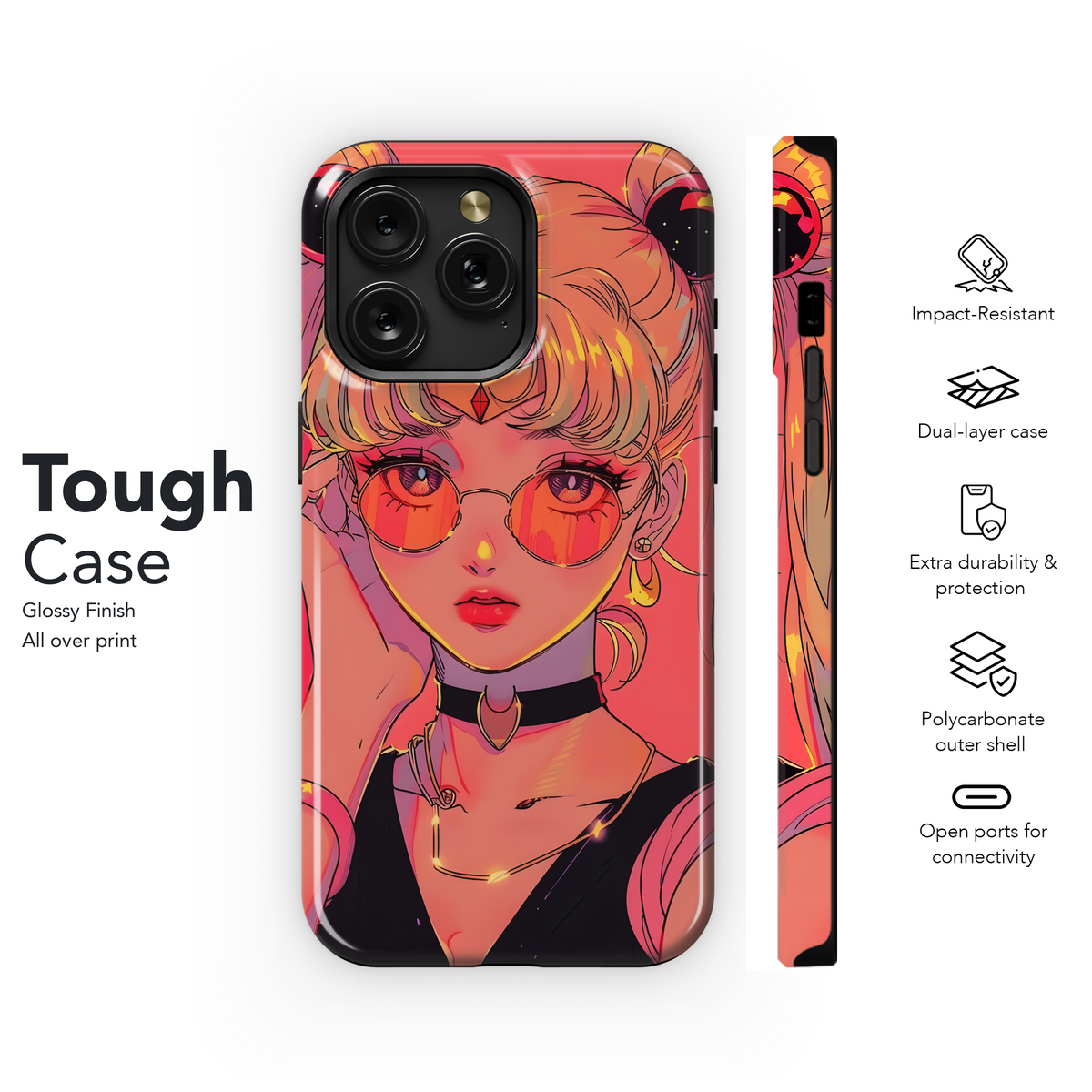 Retro Sailor Moon Style
 Phone Case iPhone Samsung Cover Pixel 4172 - Image 6