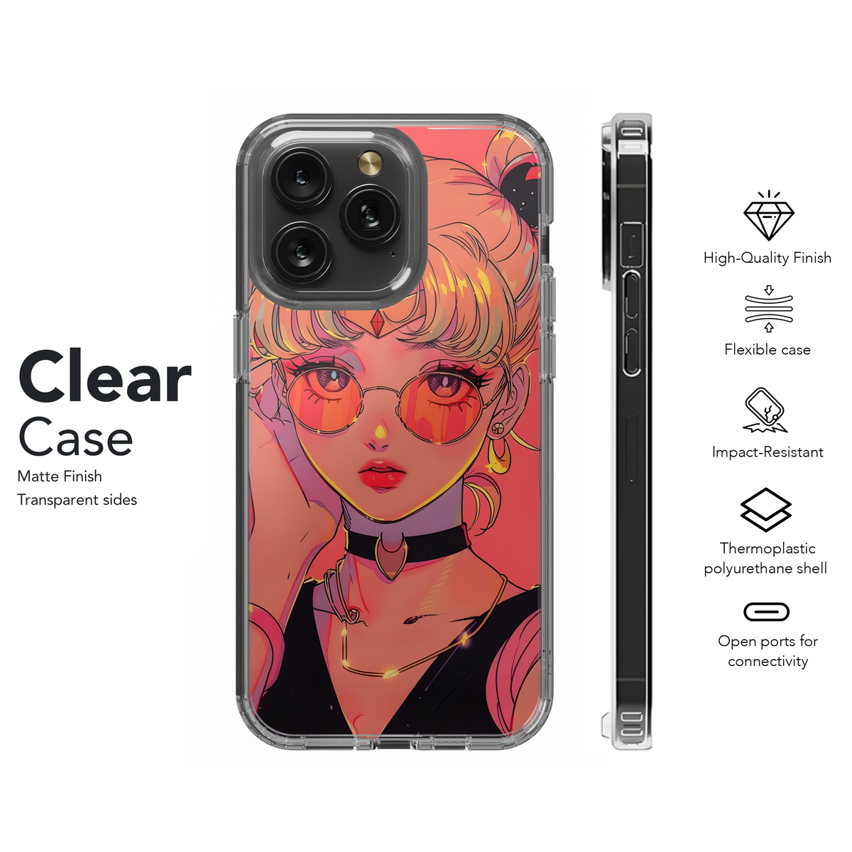 Retro Sailor Moon Style
 Phone Case iPhone Samsung Cover Pixel 4172 - Image 8