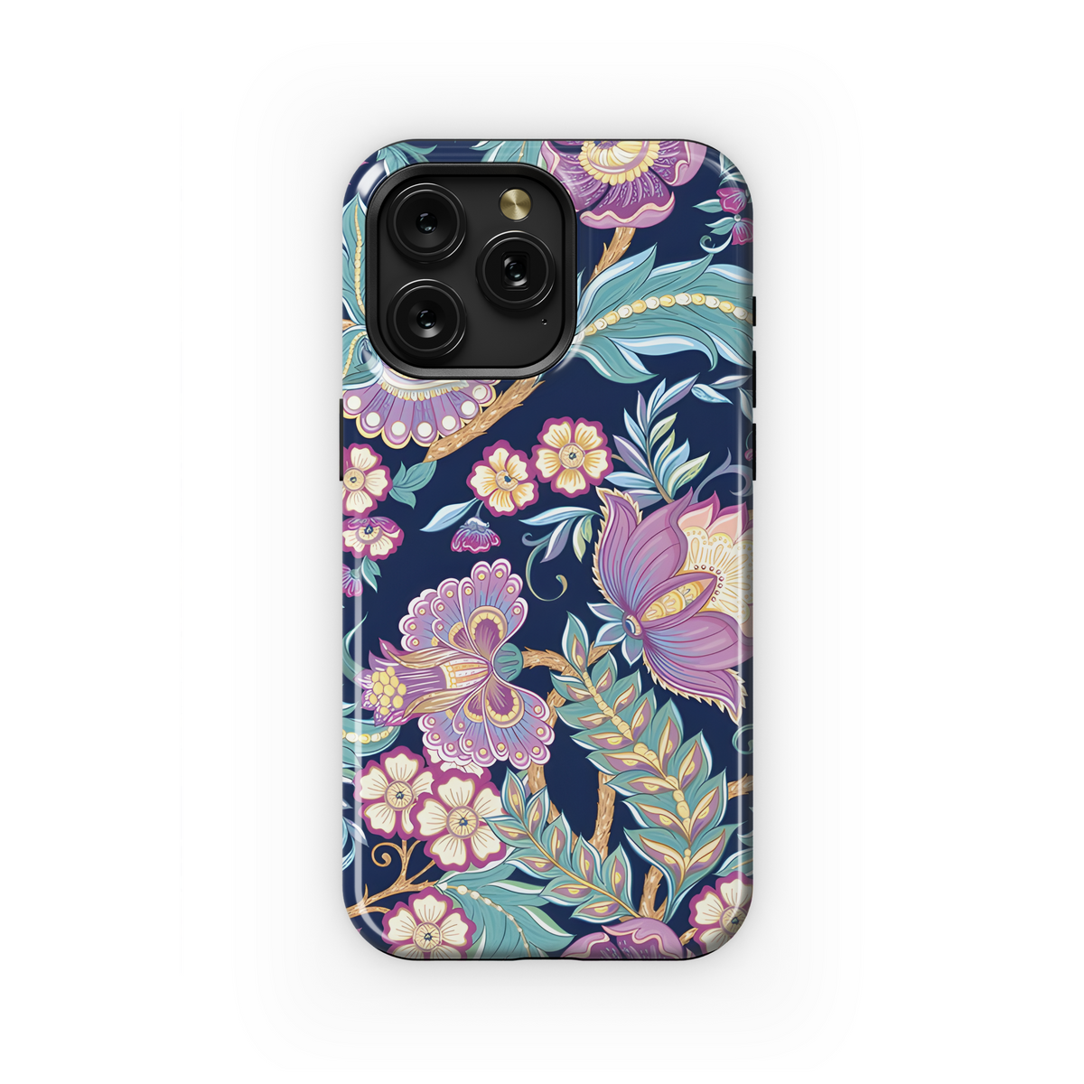 Retro Vintage Flower Jacobin Phone Case iPhone Samsung Cover Pixel 3821 - Image 1